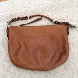 Coach Tan Leather Hobo Shoulder Bag